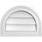 Ekena Millwork Round Top Surface Mount PVC Gable Vent w/ 2"W x 1-1/2"P Brickmould Frame, 16"W x 12"H GVPRT16X1202SN - alternate 1